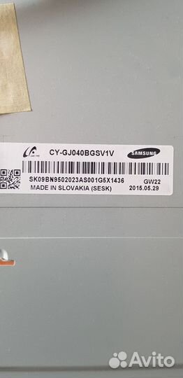 Телевизор Samsung UE40J5500 (Разбор)(По запчастям)