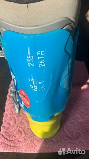 Детские горные лыжи и ботинки