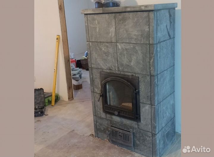 Печь камин теплонакопительная