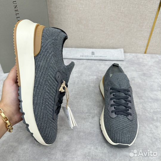Текстильные кроссовки Brunello Cucinelli