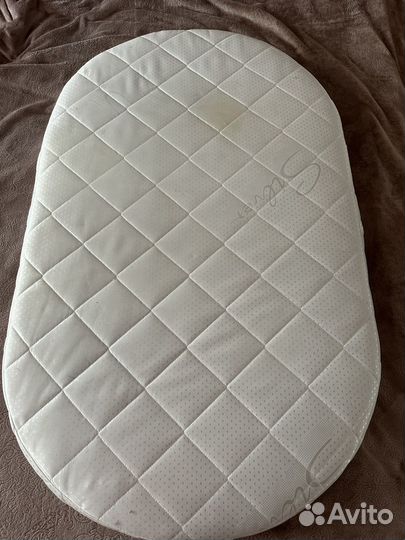 Матрас детский овальный 125*75*12 наматрасник