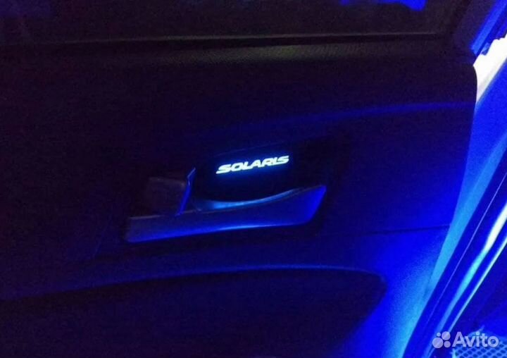 Led Подсветка дверных ручек Hyundai Solaris 1