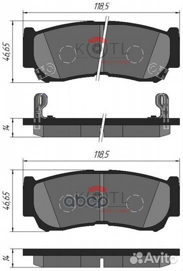 Колодки тормозные hyundai H-1 01/santa FE (CM)