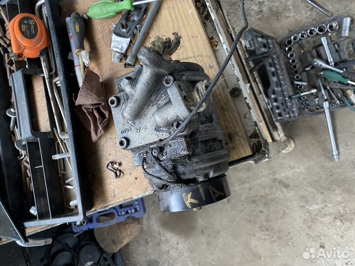 Киа спектра,шума 2 компрессор кондиционера