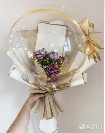 Шар с цветами