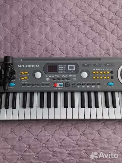 Пианино-синтезатор детское с микрофоном