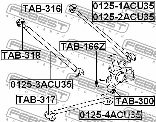 Сайлентблок febest TAB318