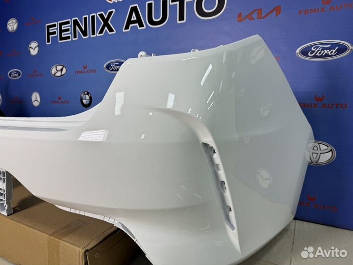 Задний бампер Kia Rio 4 от 20-23 г. цвет Белый