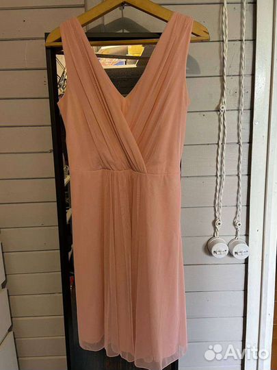 Платье розовое воздушное