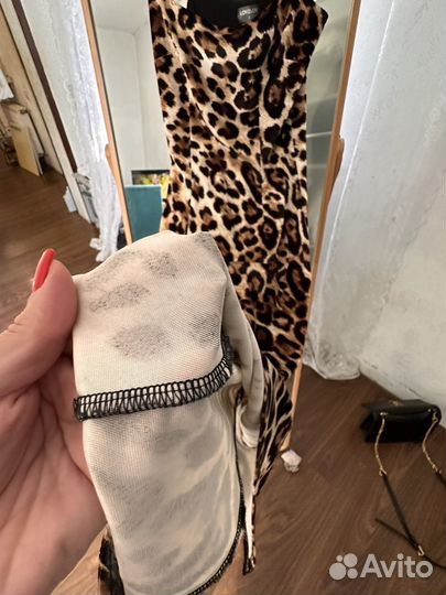 Платье леопардовый принт
