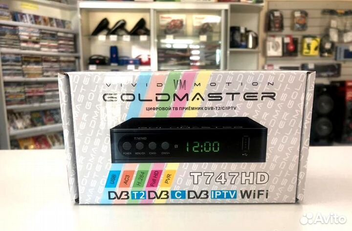 Цифровой эфирный ресивер GoldMaster T-747HD