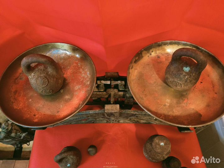 Весы старинные, рабочие, на 10 кг