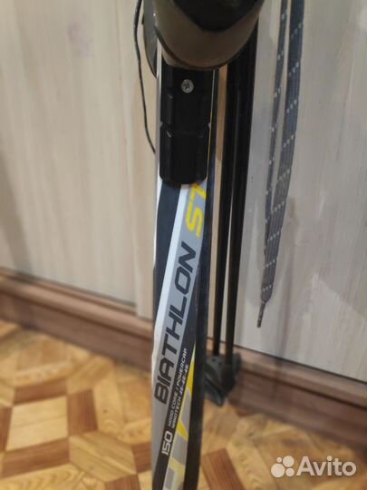 Лыжи детские ботинки палки 130 и 150