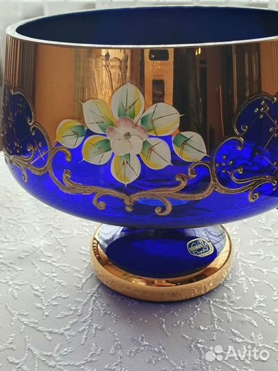 Ваза для фруктов богемия