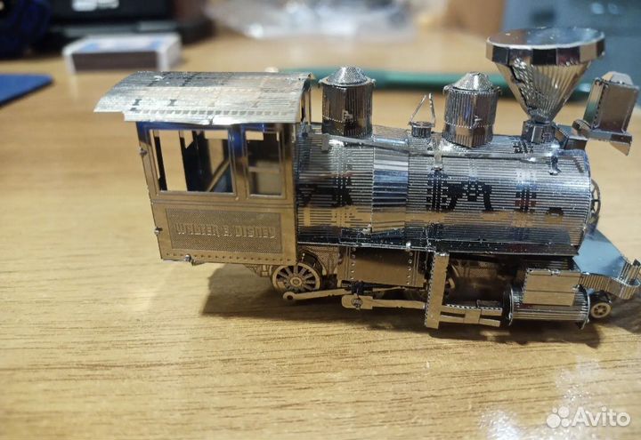 3Д металлический конструктор поезд