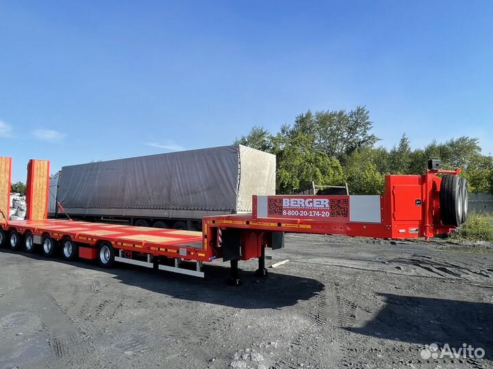 Полуприцеп трал (тяжеловоз) Berger 9855, 2023