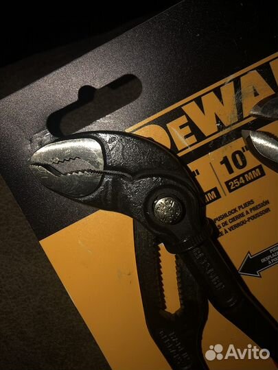Пассатижи переставные Dewalt комплект 2 шт