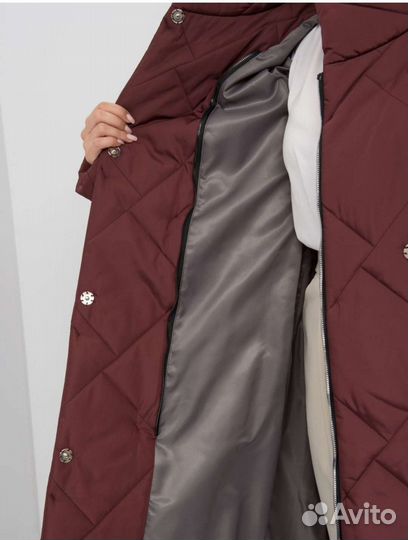 Пальто стеганое женское 60