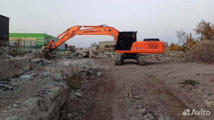 Услуги гусеничного экскаватора, гидромолота,крашер