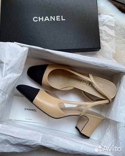 Туфли Chanel Slingback 36-42 в наличии