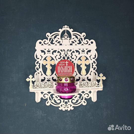 Полка для икон Иконостас Модель 93 Красный угол 1