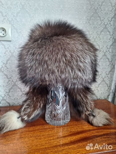 Шапка из чернобурки женская