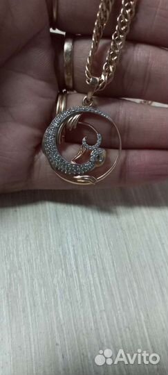 Золотой кулон подвеска 585