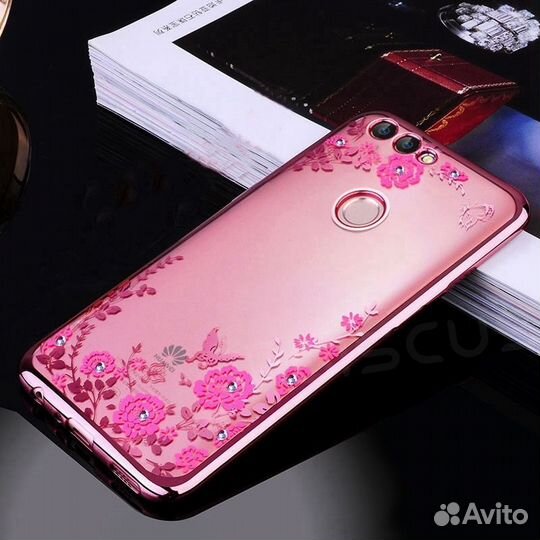 Чехол силиконовый со стразами Meizu