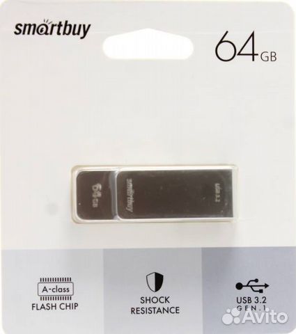 USB флешка Флешка 64 гб 3.0/3.2 Smartbuy M1 Metal