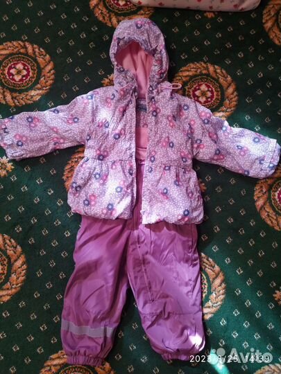 Демисезонный костюм/комбинезон для девочки 74 80