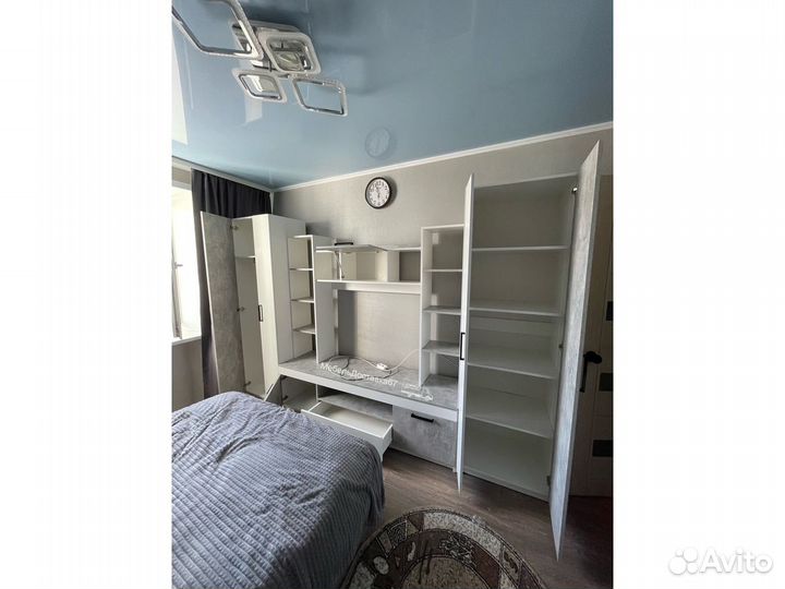 Гостиная (3м) белый (ателье светлое,крафт золотой)