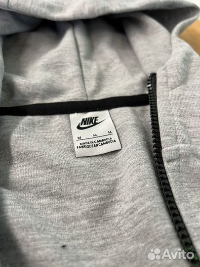 Nike tech fleece серый костюм спортивный