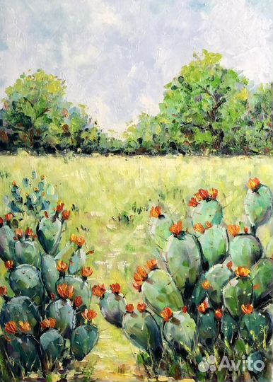 Картина летний пейзаж