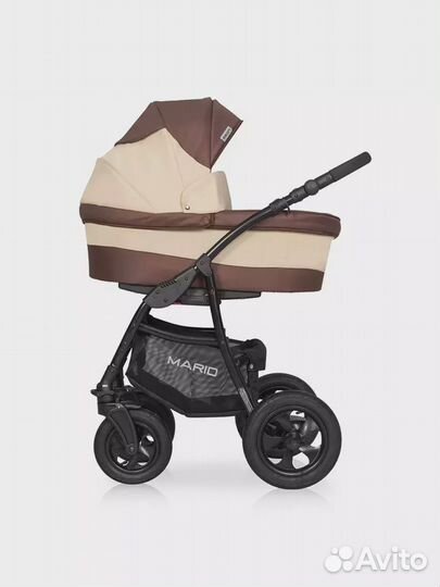 Коляска mario (2 в 1) (riko basic) 05 коричневый-б