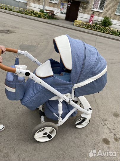 Коляска 3 в 1 Adamex monte carbon