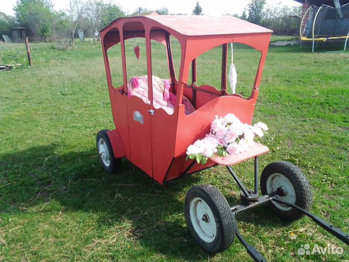 Тележка экипаж сани для пони двуколка