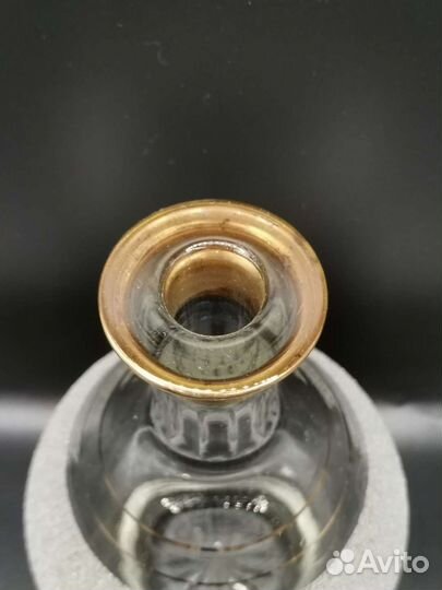 Графин штоф и рюмки с белым напылением СССР