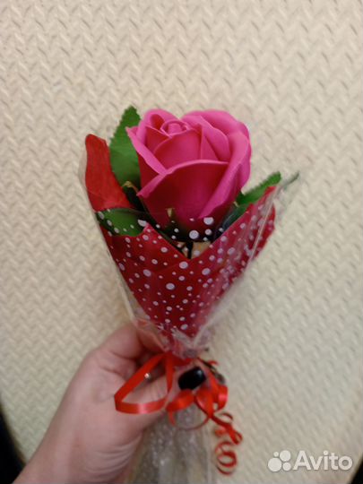 Розы из мыла