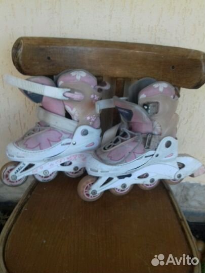 Ролики для девочек, р. 35 -37. Б/у