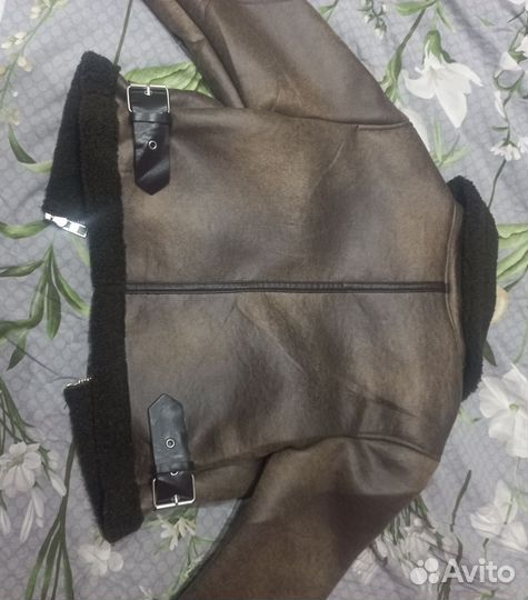 Дубленка женская 42 44 коричневая