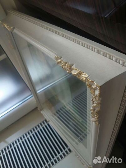 Массивная Рама 620х520мм внутри пейзаж с часами