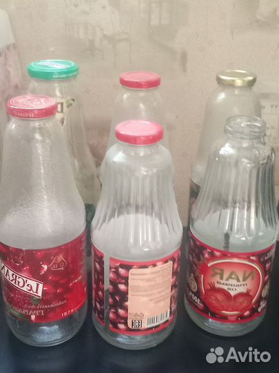 Стеклянная бутылка 1 л