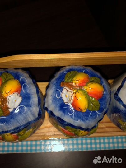 Новый набор посуды Фрукты керамика