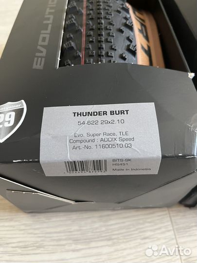 Покрышки Schwalbe Thunder Burt 29x2.1 super race