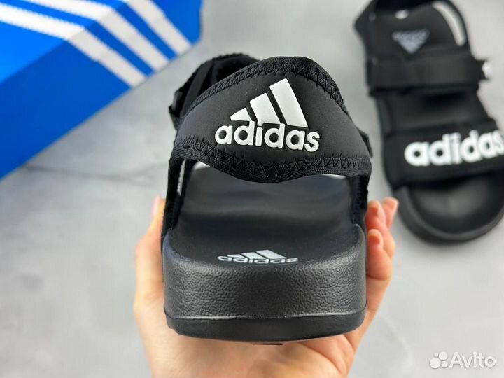 Мужские сандалии new Adidas с белым logo