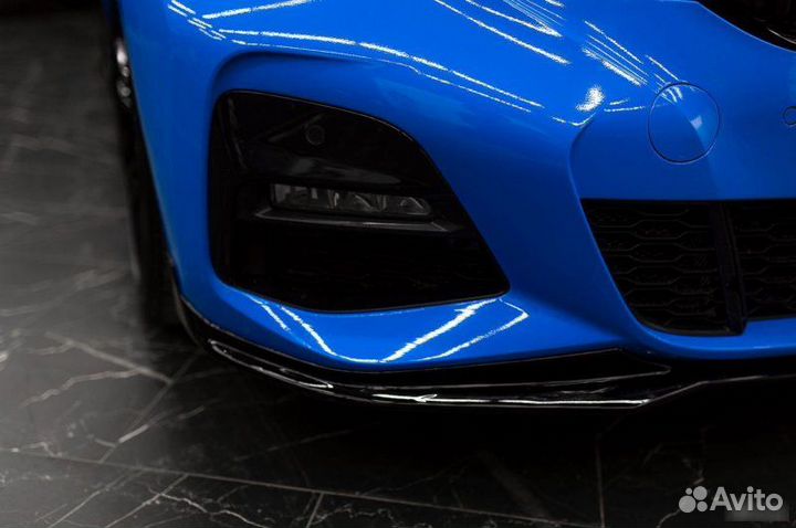 Губа M-Performance в передний бампер BMW 3er G20