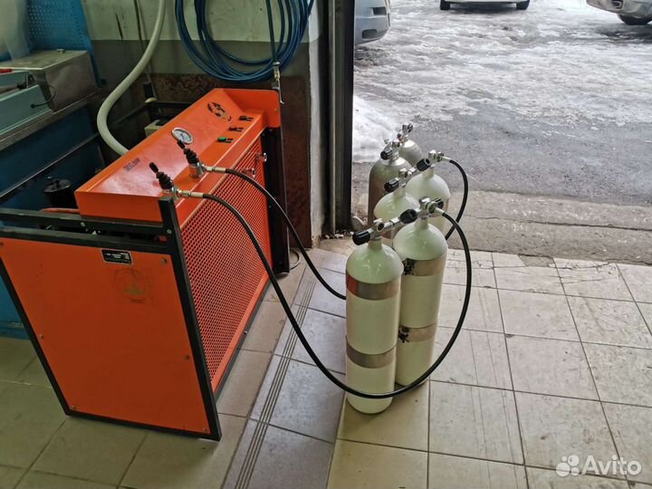 Заправка баллонов сжатым воздухом