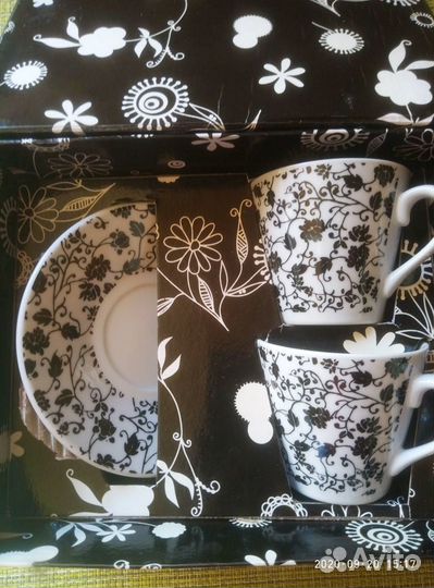 Набор из 2х чайных пар, фарфор (Германия)