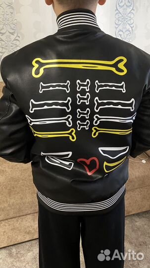 Куртка демисезонная мужская кожаная