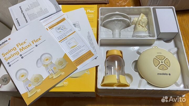 Молокоотсос medela swing flex электрический